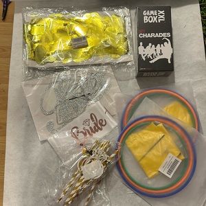 Bachelorette Party Pack Banners Straws Games Grab Bag